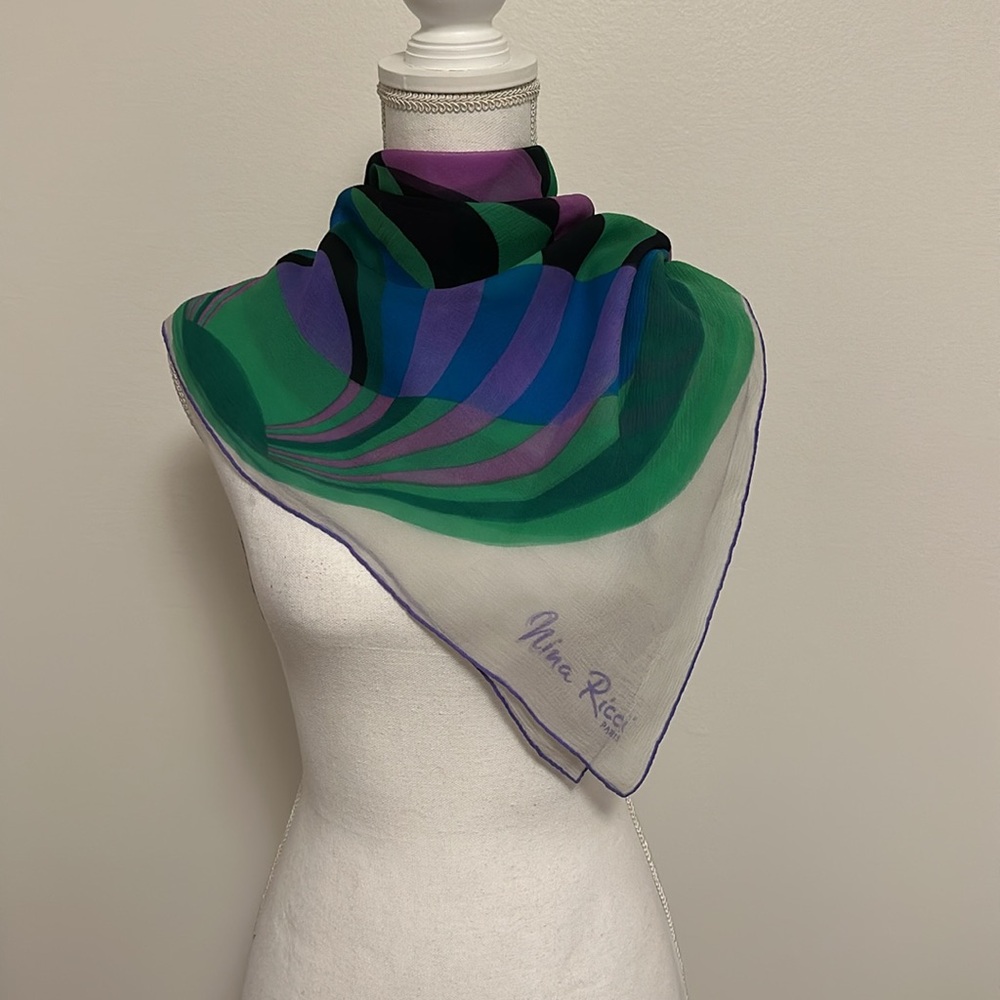 Nina Ricci | Multicolor Geometric Scarf